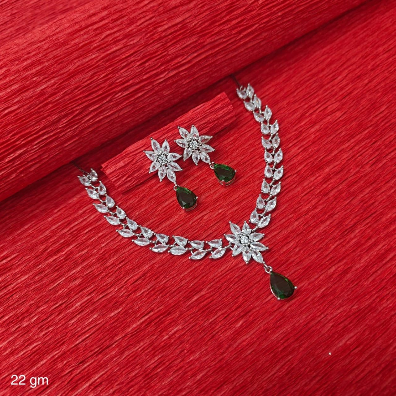 Floral Drop Necklace Set