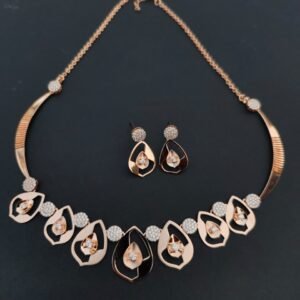 Rose Petal Elegance Necklace Set 